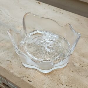 Vintage Woodstock glass bowl by Bengt Edenfalk for Skruf, Sweden